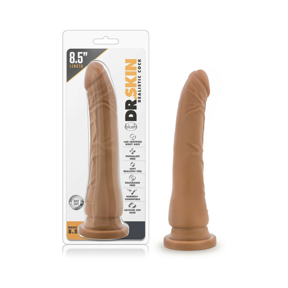 Dr. Skin Realistic Dildo Basic 8.5 Inch Mocha