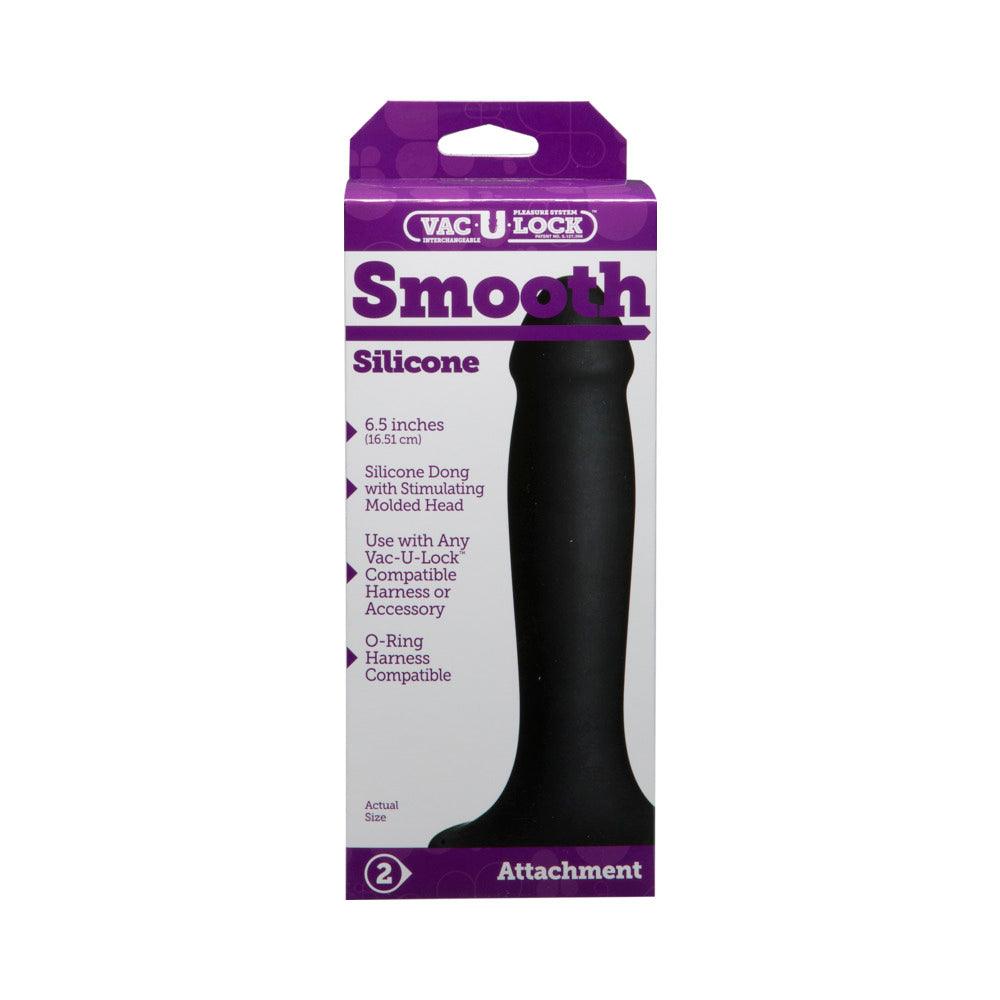 Vac-U-Lock Smooth Silicone Dong