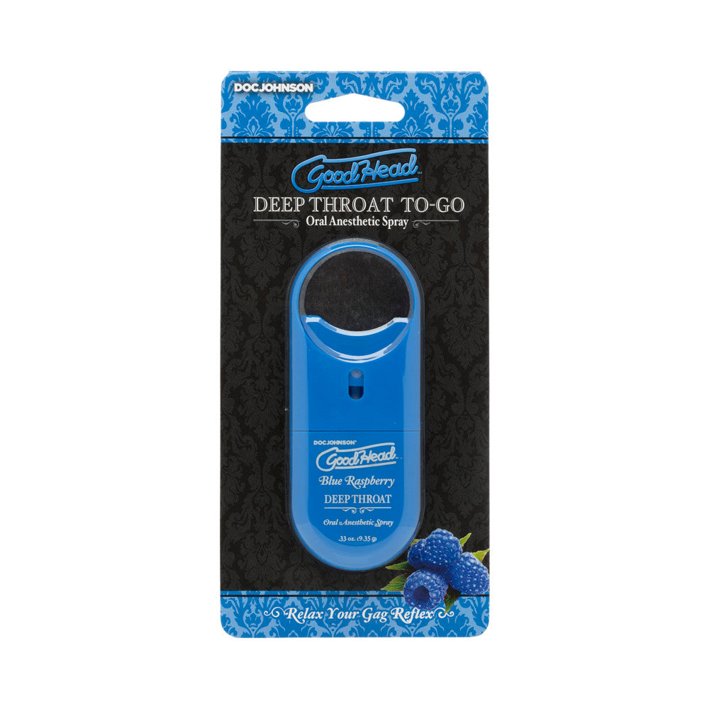 Goodhead Deep Throat Spray To Go Blue Raspberry .33Oz