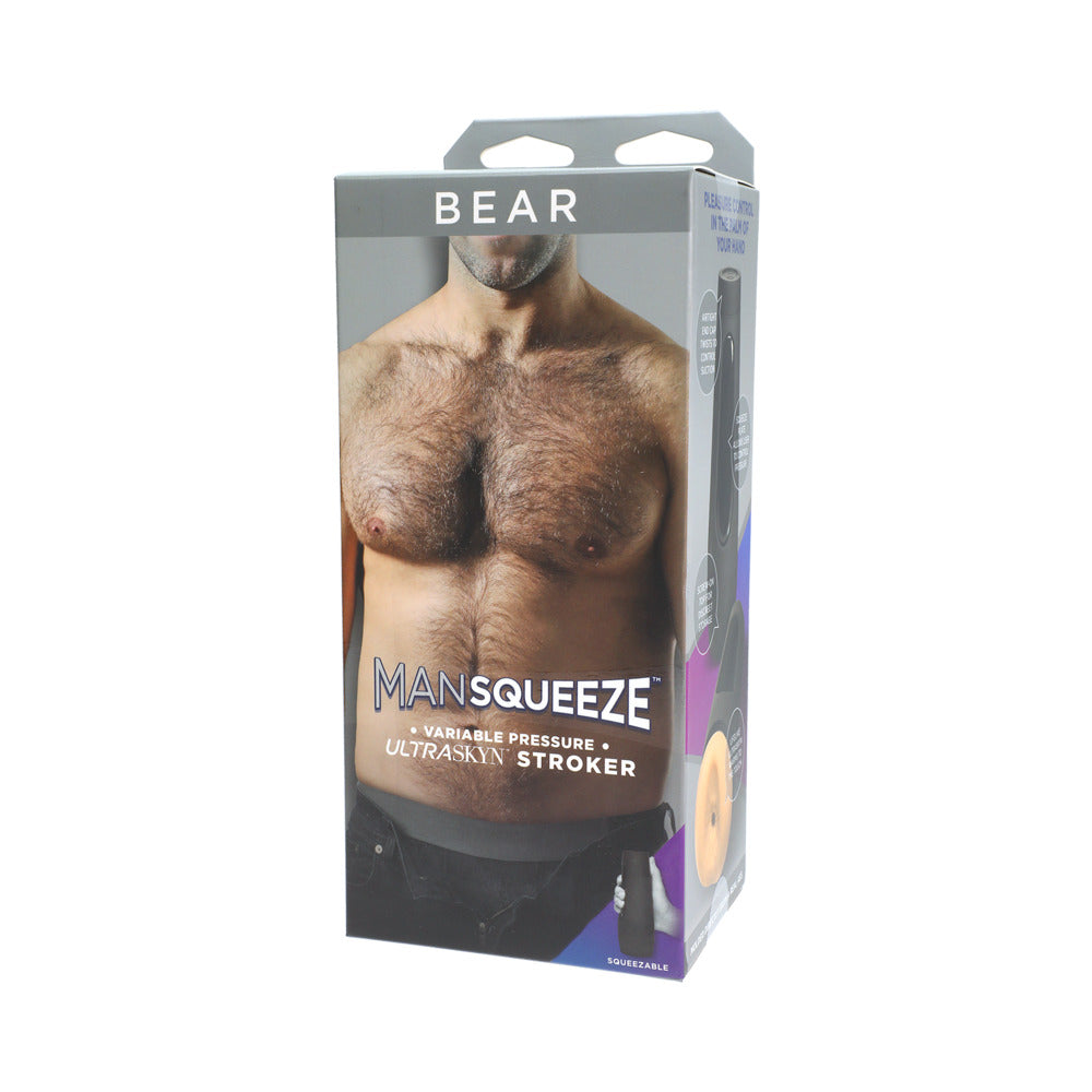 Man Squeeze Bear Ass Francois Sagat Beige Stroker