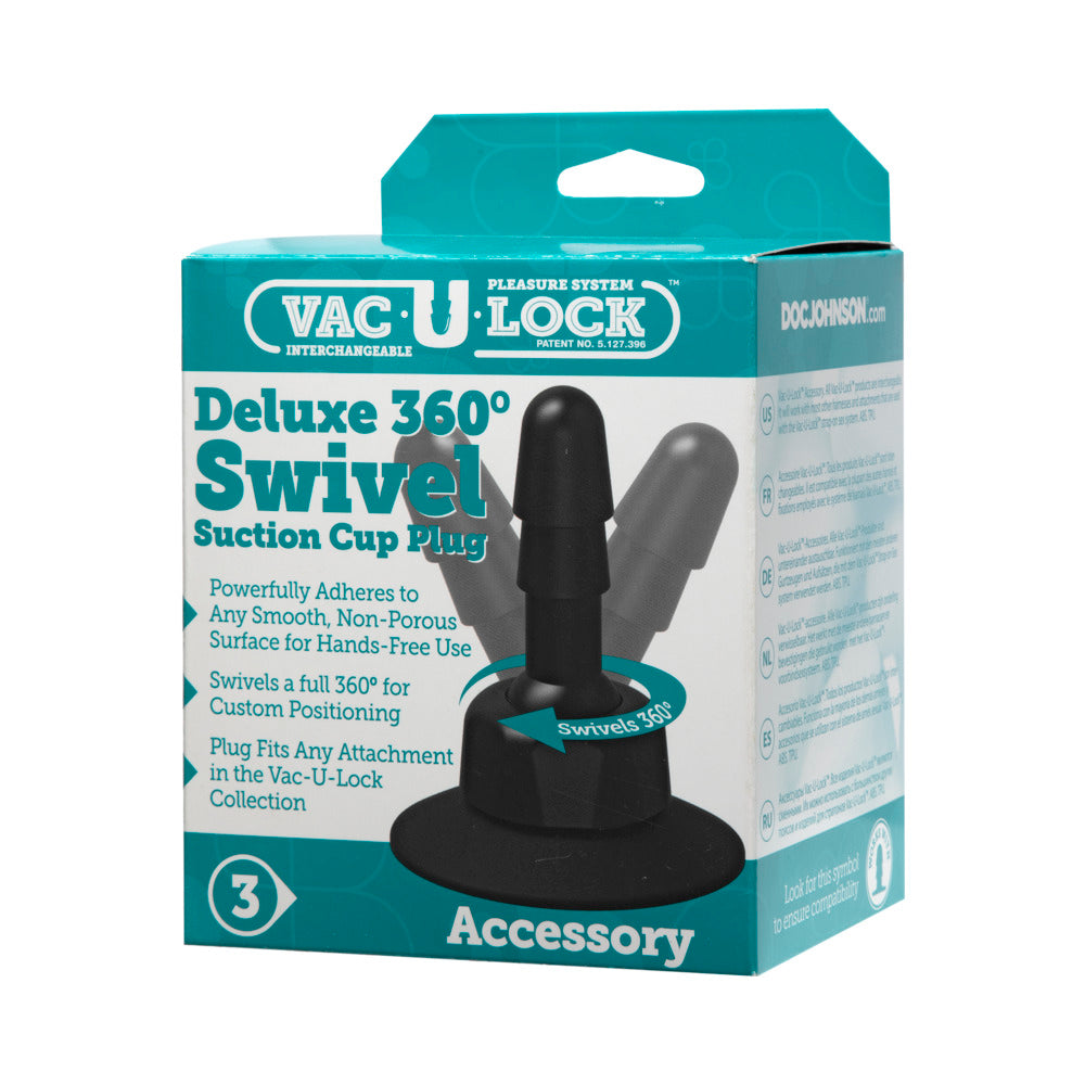 Vac-U-Lock Deluxe 360 Degree Swivel Suction Cup Plug