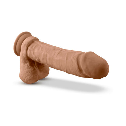 Au Natural - 9.5 Inch Dildo With Suction Cup -  Mocha
