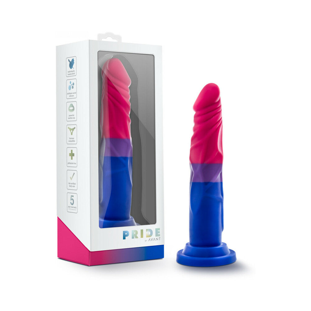 Blush Avant P8 Bisexual Pride Dildo - Love