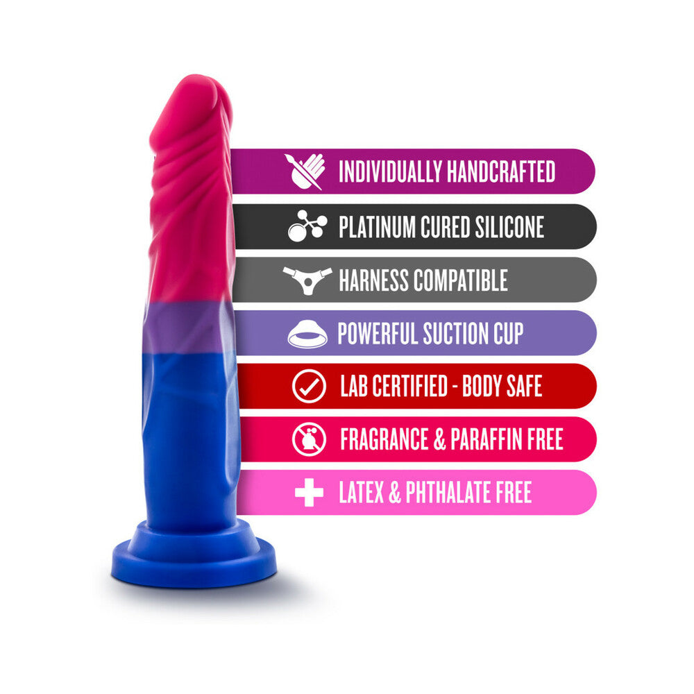 Blush Avant P8 Bisexual Pride Dildo - Love