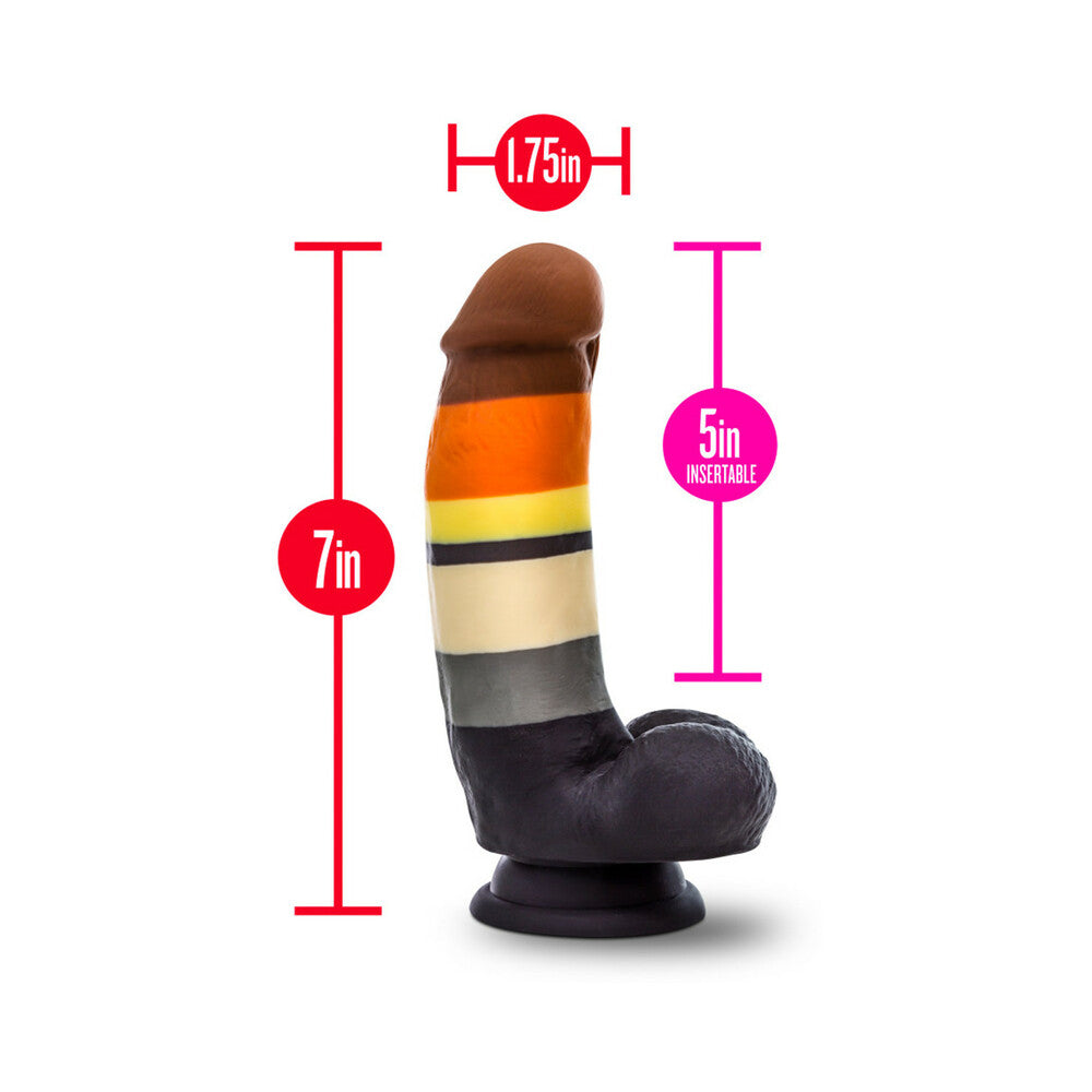 Blush Avant P9 Bear Pride Dildo - Multi Color