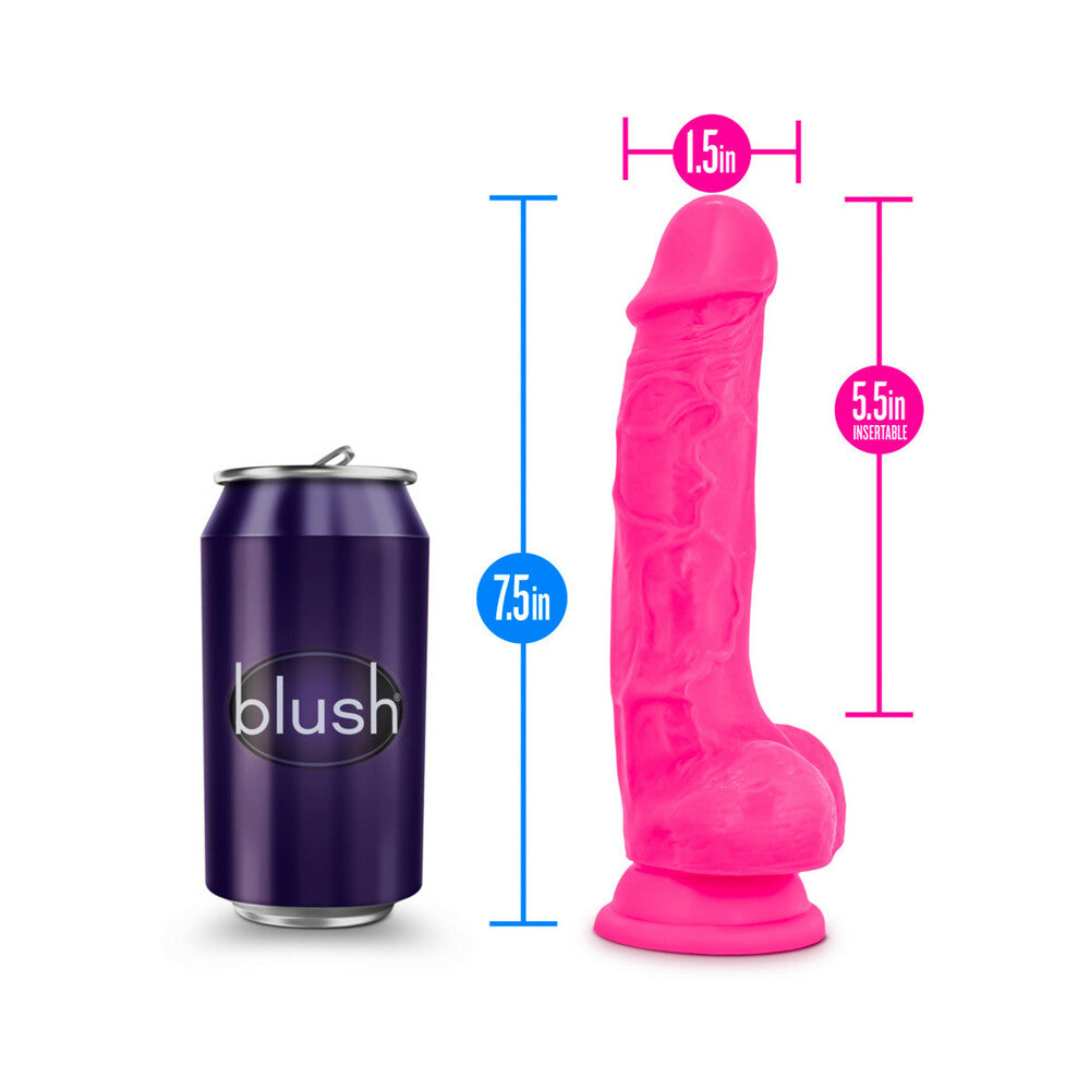 Neo Elite - 7.5In Silicone Dual Density Cock With Balls