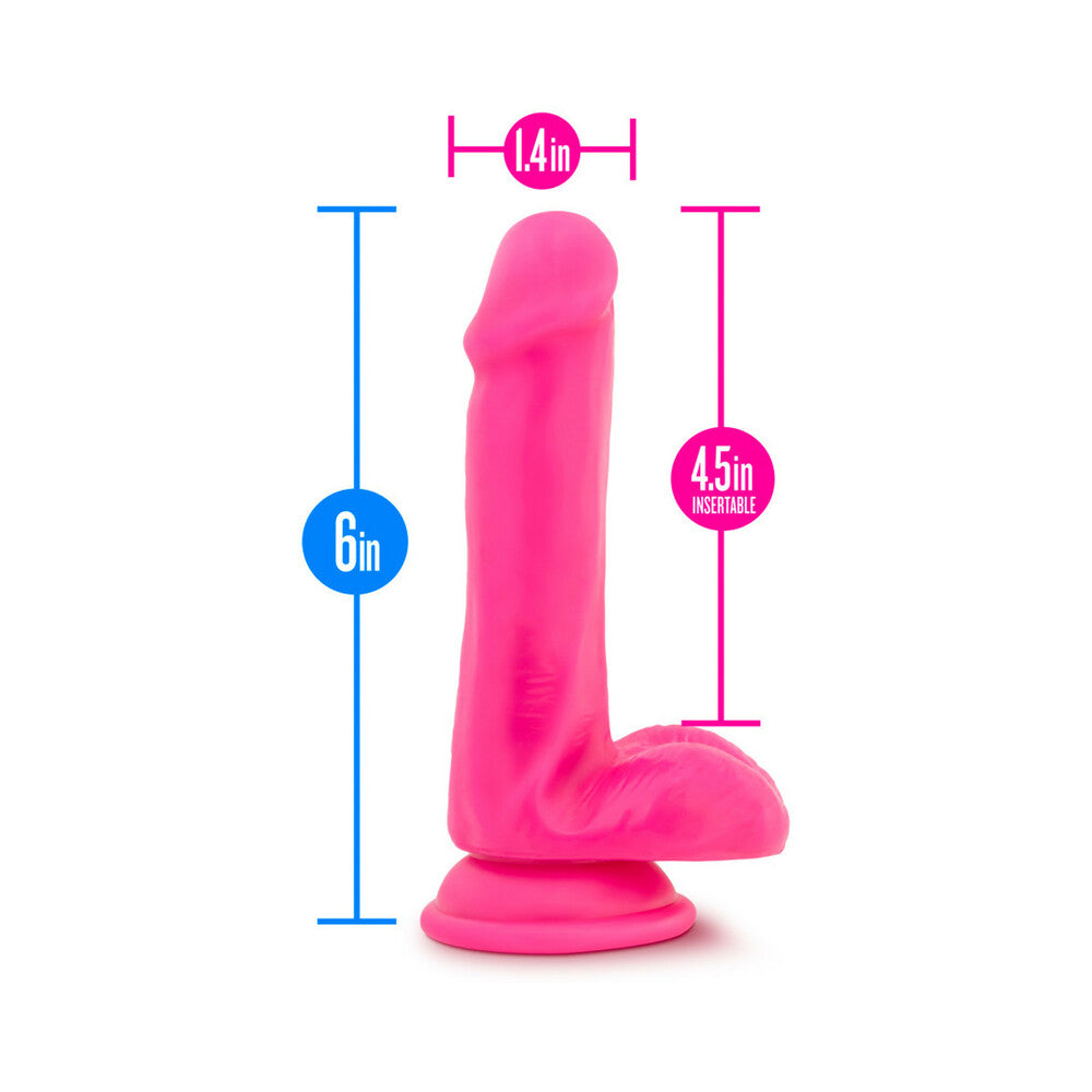 Neo Elite 6 Inches Silicone Dual Density Cock & Balls