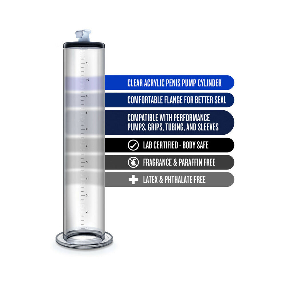 Performance - 12In X 2In Penis Pump Cylinder - Clear