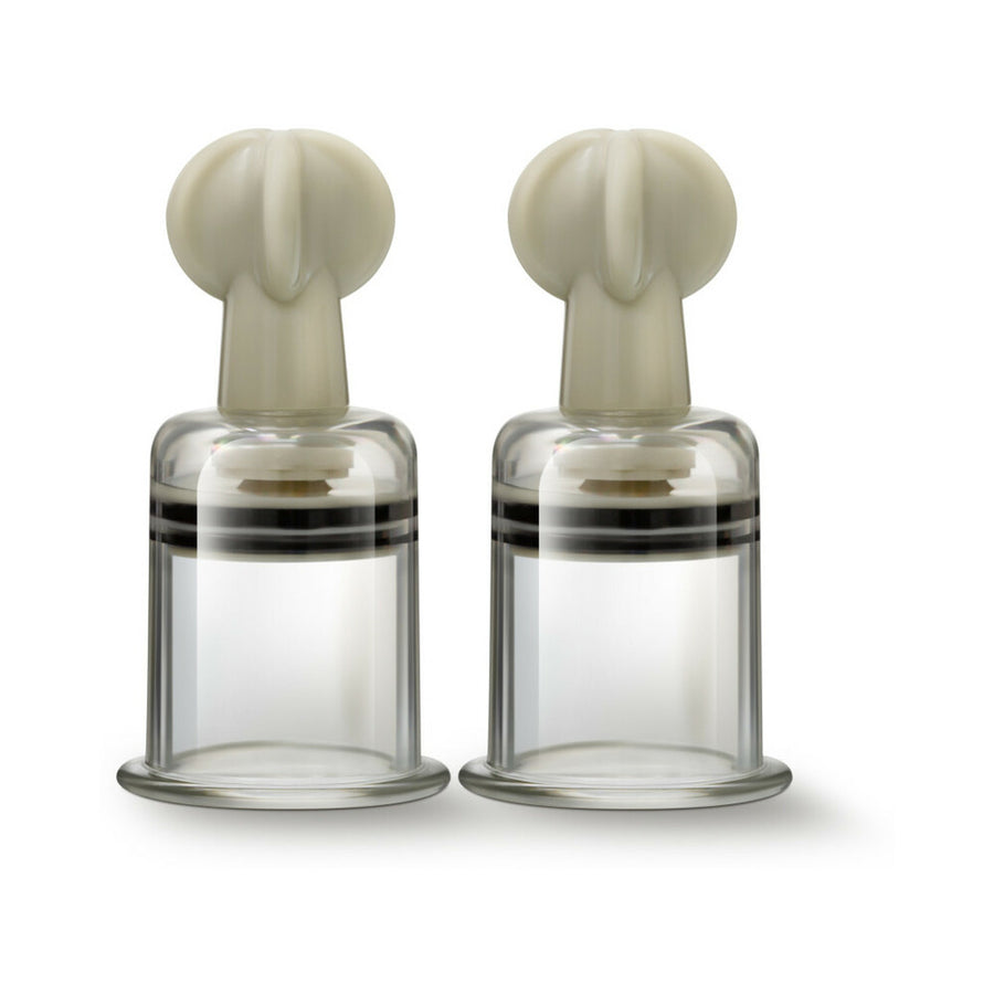 Temptasia - Clit And Nipple Large Twist Suckers - Set Of 2 - Clear