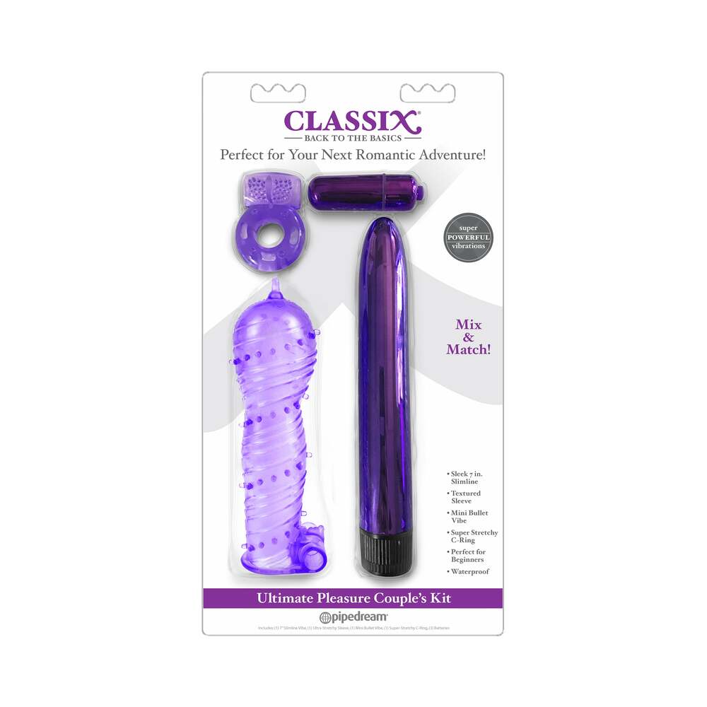 Classix Ultimate Pleasure Couples Kit - Purple