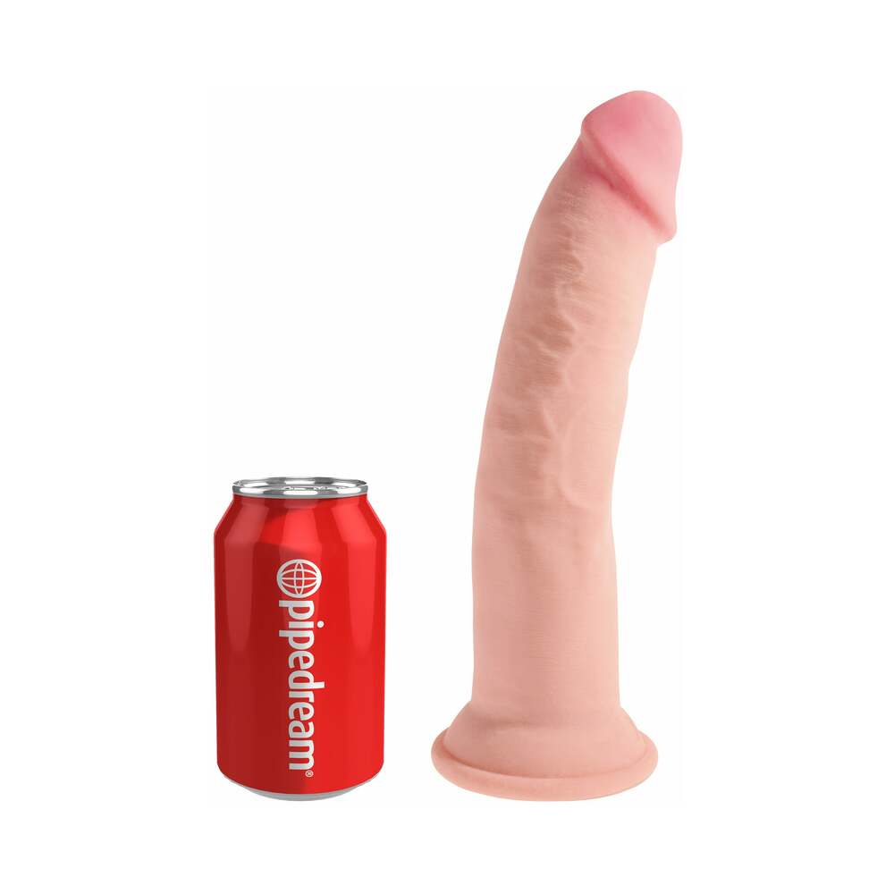 King Cock Triple Density 9 Inches Cock Beige Dildo