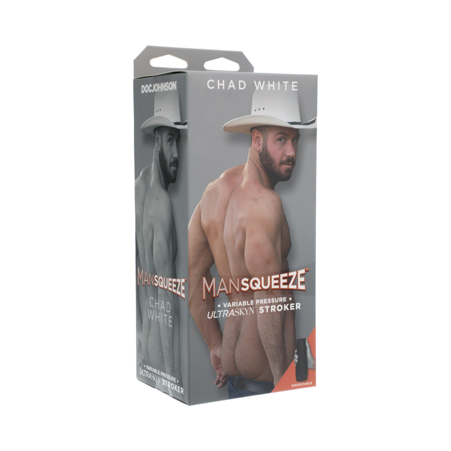 Man Squeeze - Chad White - Ultraskyn Stroker - Ass Vanilla