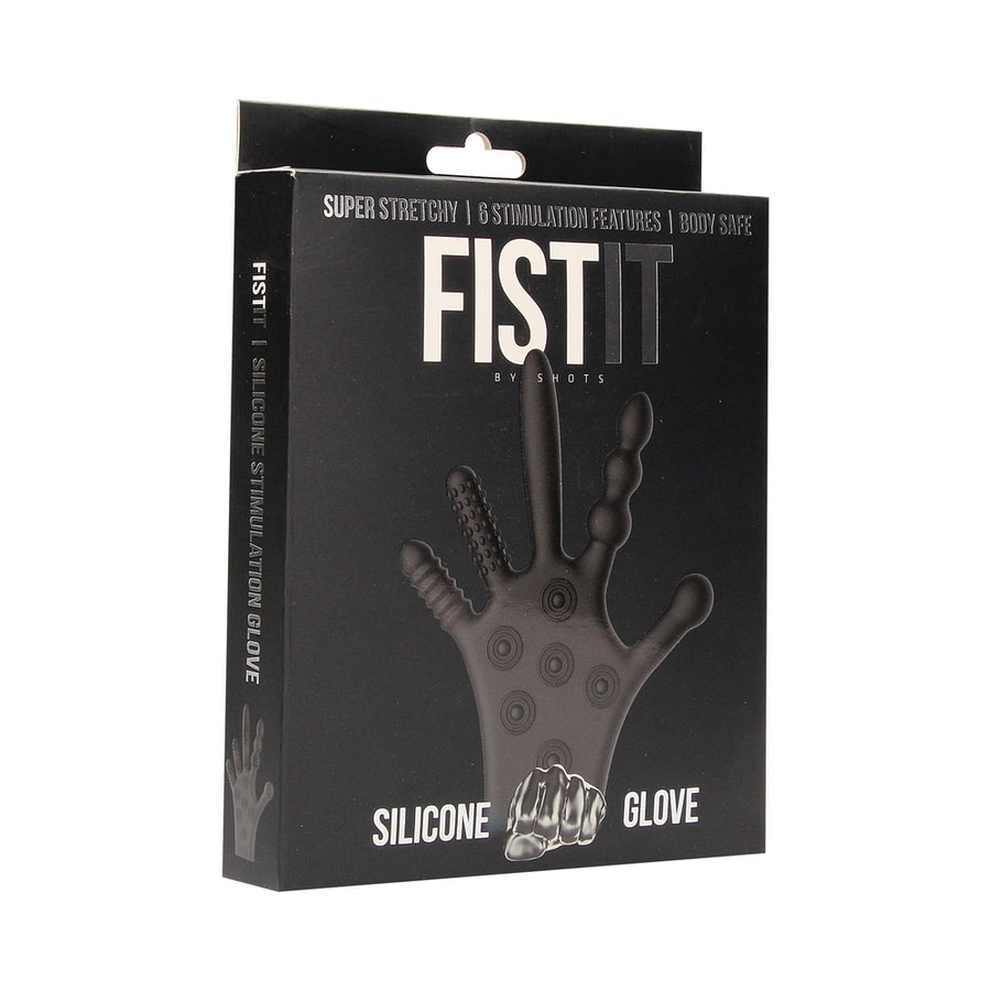 Fist It Silicone Stimulation Glove - Black