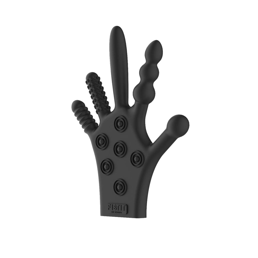 Fist It Silicone Stimulation Glove - Black