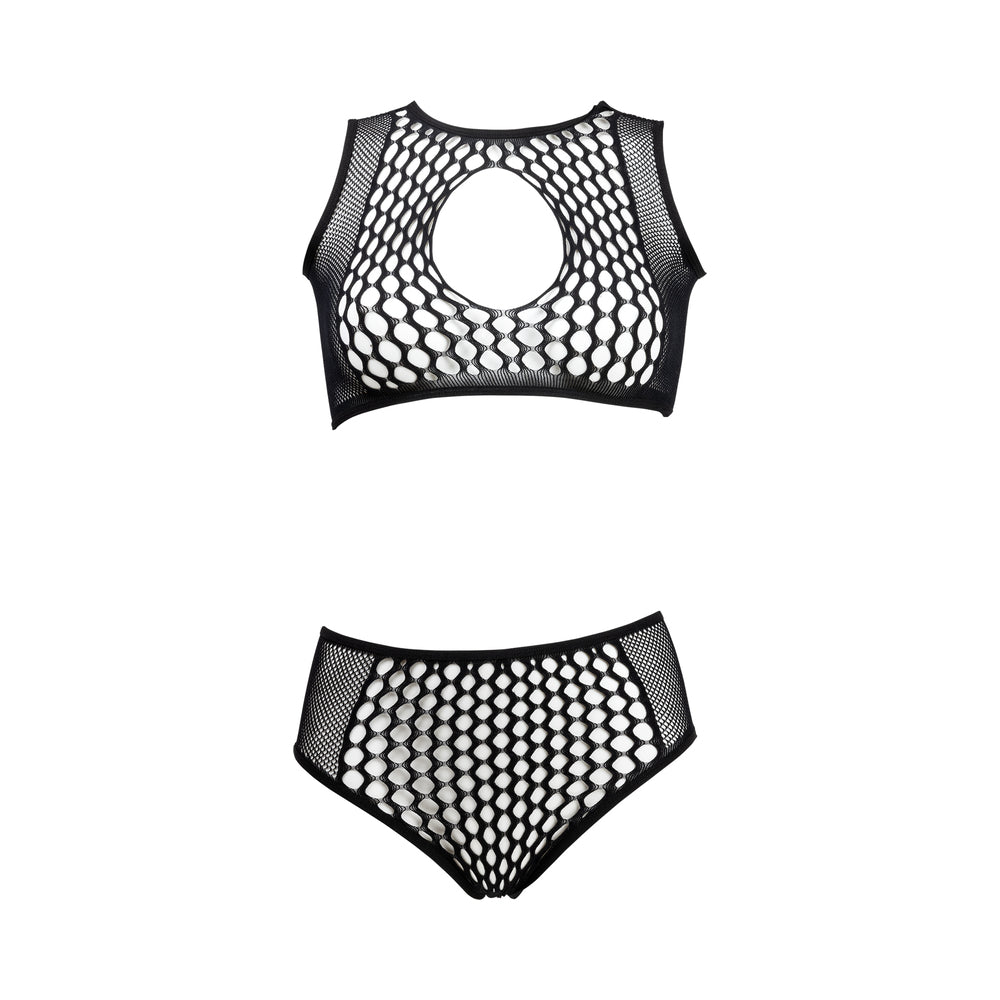 Shots Le Desir Duo Key Hole Bra Set Os Black