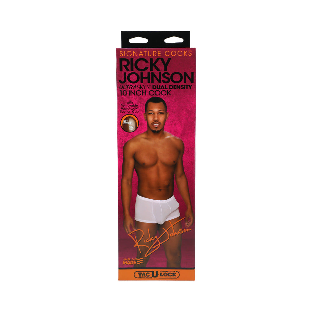Signature Cocks Ricky Johnson 10-Inch Ultraskyn Cock With Removable Vac-U-Lock Suction Cup