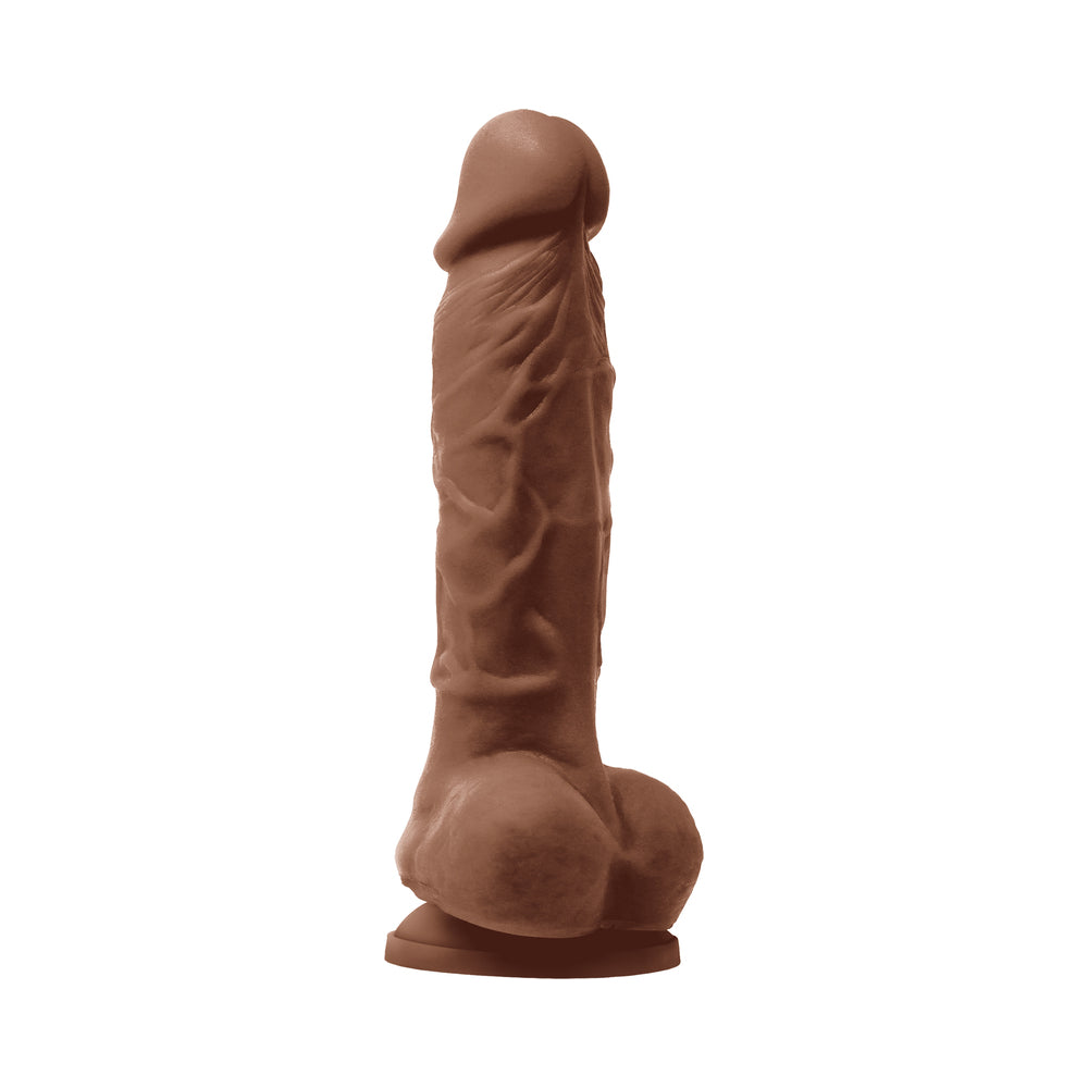 Colours Pleasures Vibrating 5" Dildo - Brown