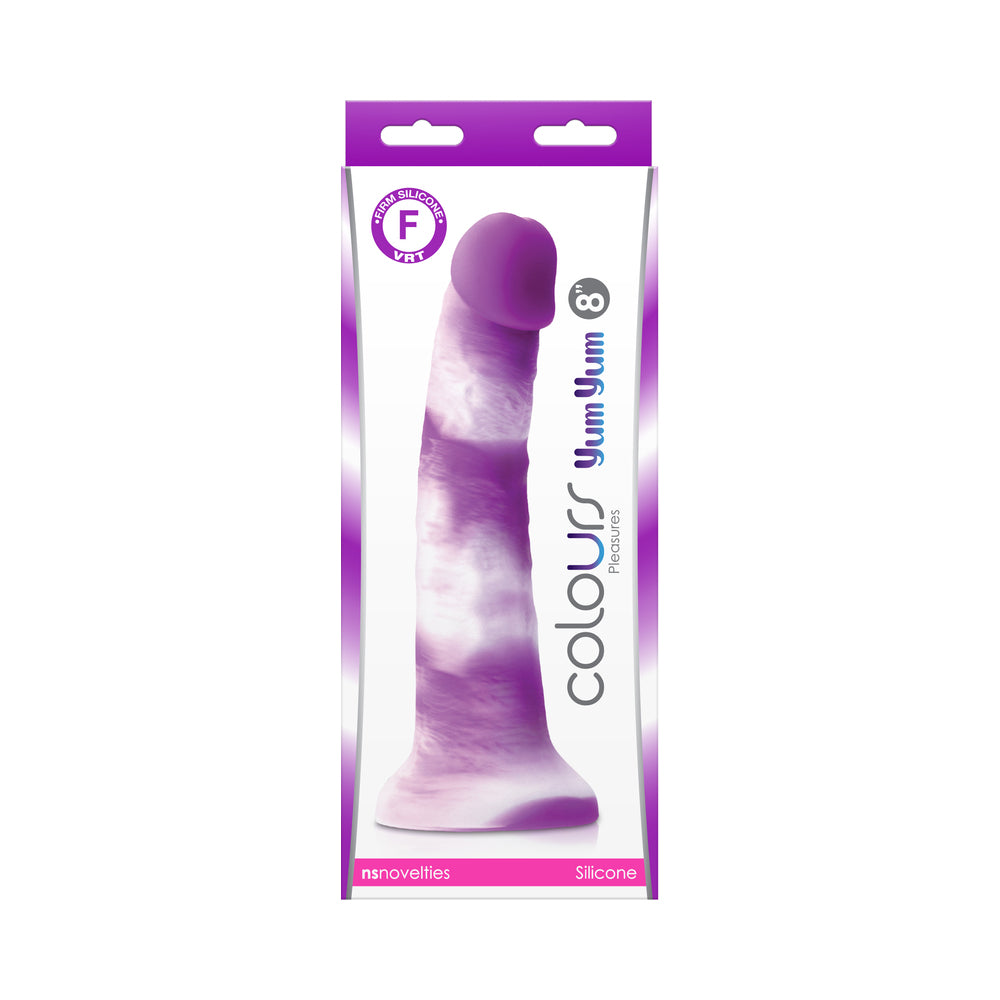 Colours Pleasures Yum Yum 8" Dildo - Purple