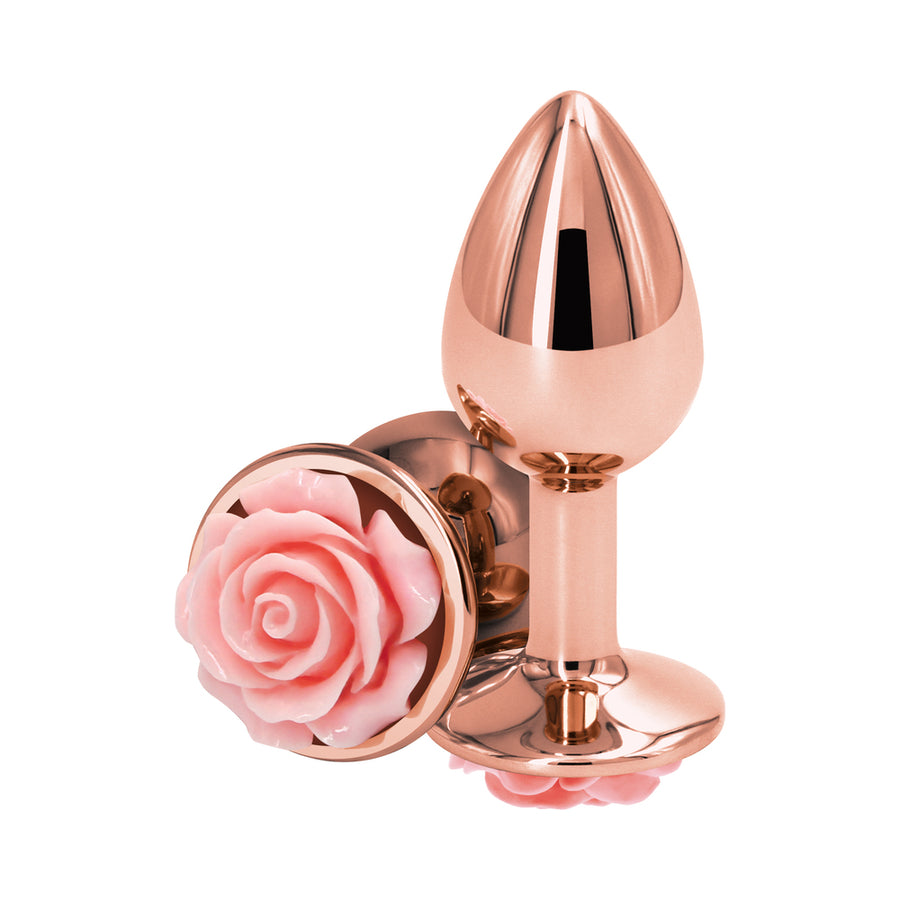 Rear Assets Rose Anal Plug - Small - Pink