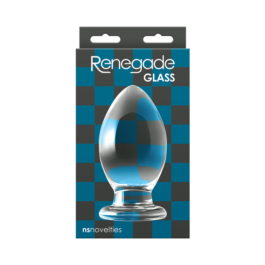 Renegade Glass Bishop Anal Plug - Clear