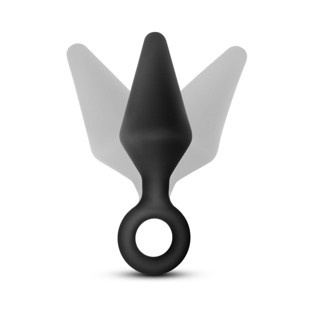 Anal Adventures Platinum Silicone Loop Plug Kit - Black