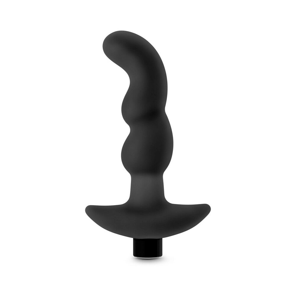Anal Adventures Platinum Silicone Vibrating Prostate Massager 03 - Black