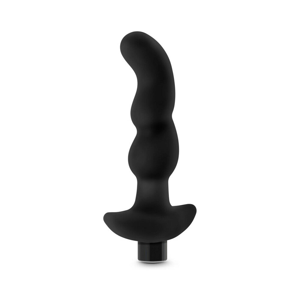 Anal Adventures Platinum Silicone Vibrating Prostate Massager 03 - Black