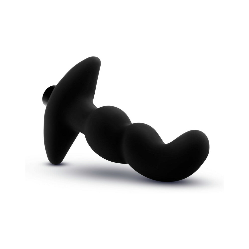 Anal Adventures Platinum Silicone Vibrating Prostate Massager 03 - Black