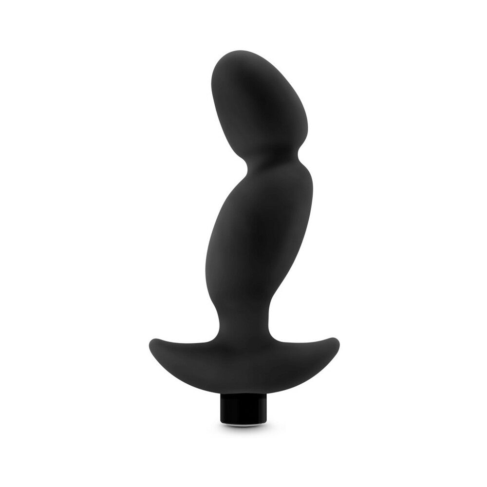 Anal Adventures Platinum Silicone Vibrating Prostate Massager 04 - Black
