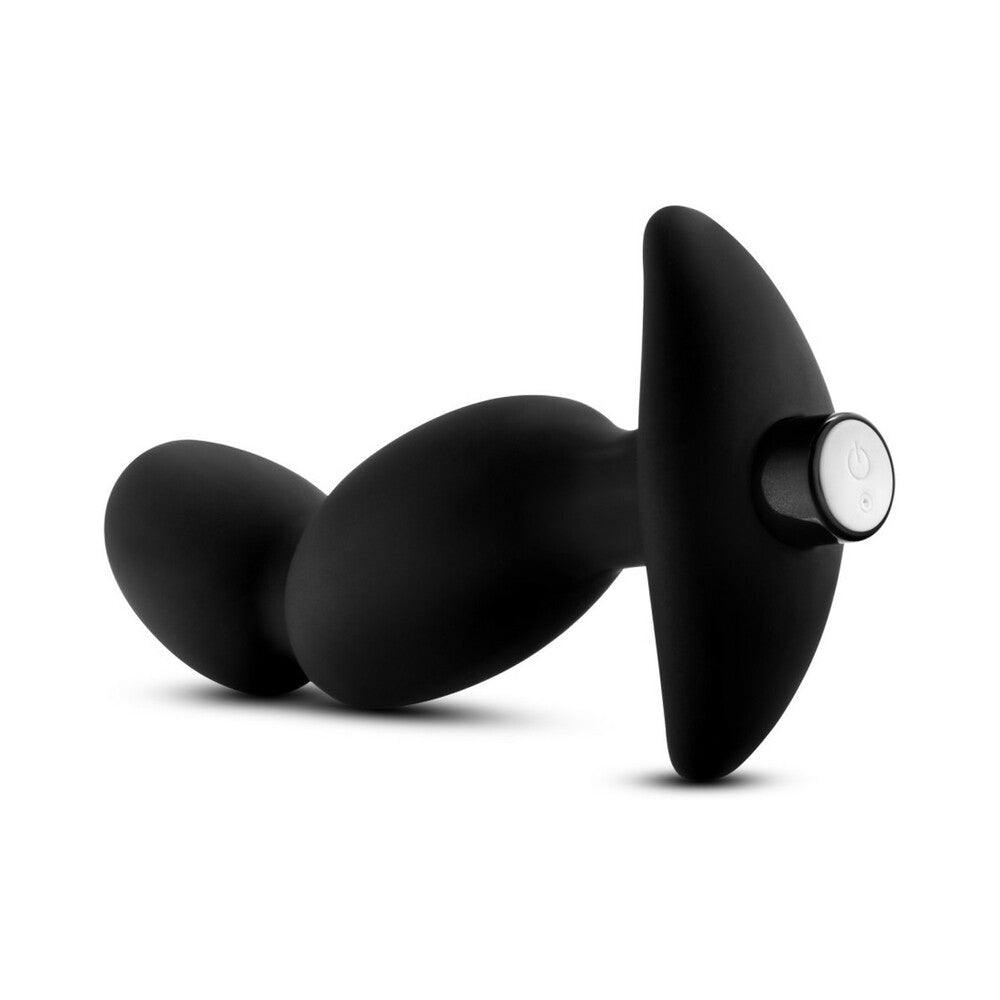 Anal Adventures Platinum Silicone Vibrating Prostate Massager 04 - Black