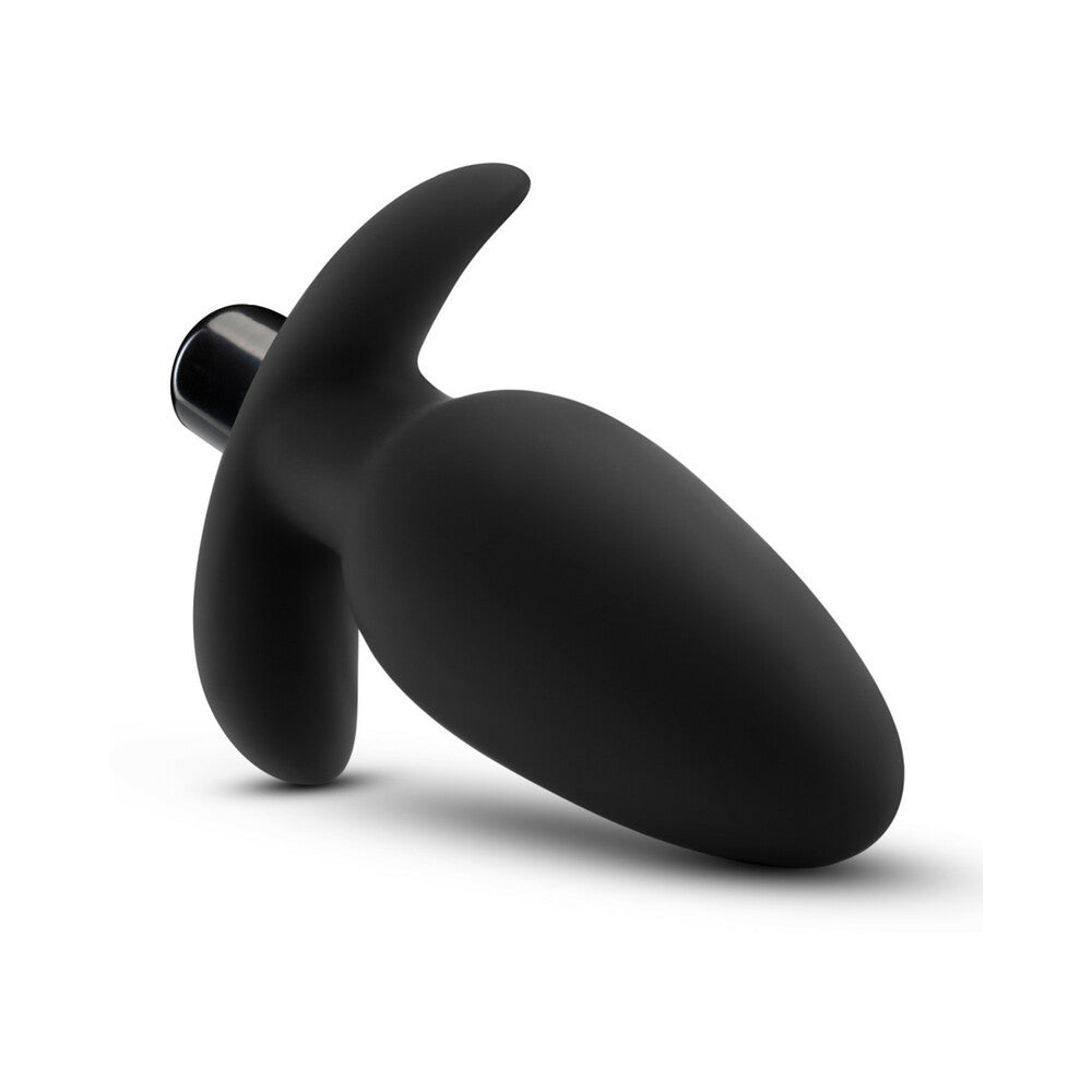 Anal Adventures Platinum Silicone Saddle Plug - Black