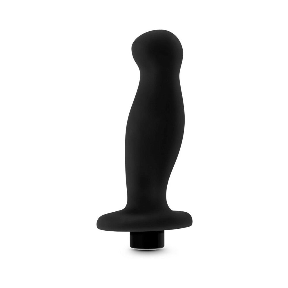 Anal Adventures Platinum Silicone Vibrating Prostate Massager 02 -Black