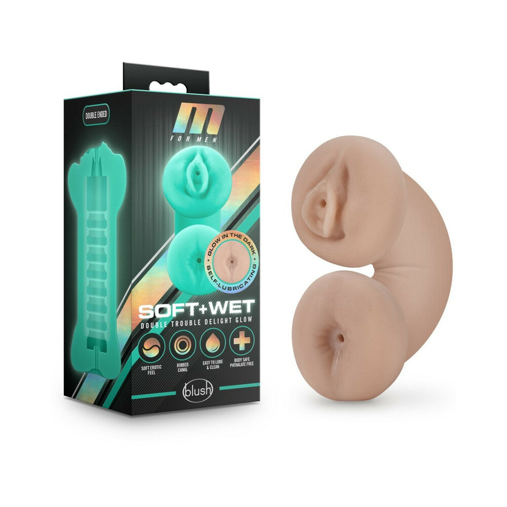 Blush M For Men Soft And Wet Double Trouble Glow In The Dark - Ivory