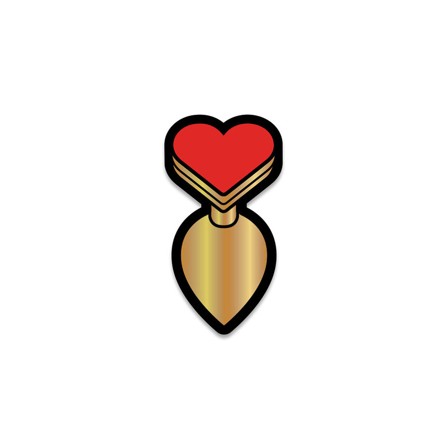 Sex Toy Pin Heart Butt Plug