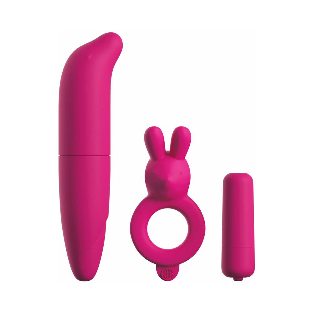 Classix Couples Vibrating Starter Kit - Pink