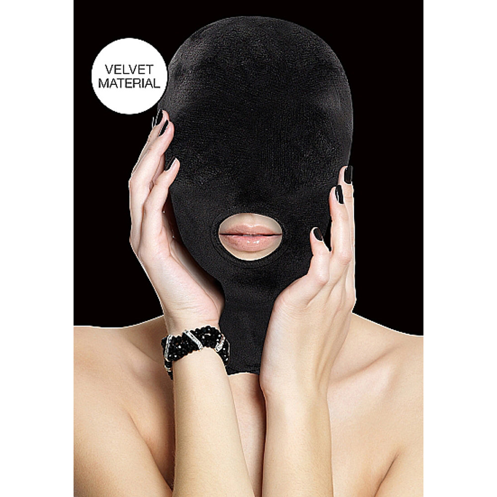 Ouch Velvet & Velcro Mask With Mouth Opening