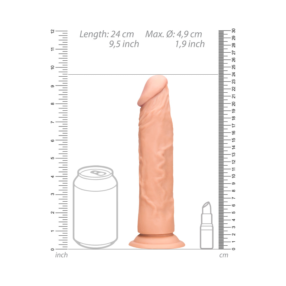 Real Rock Realistic Dildo - 9" - 23 Cm - Vanilla