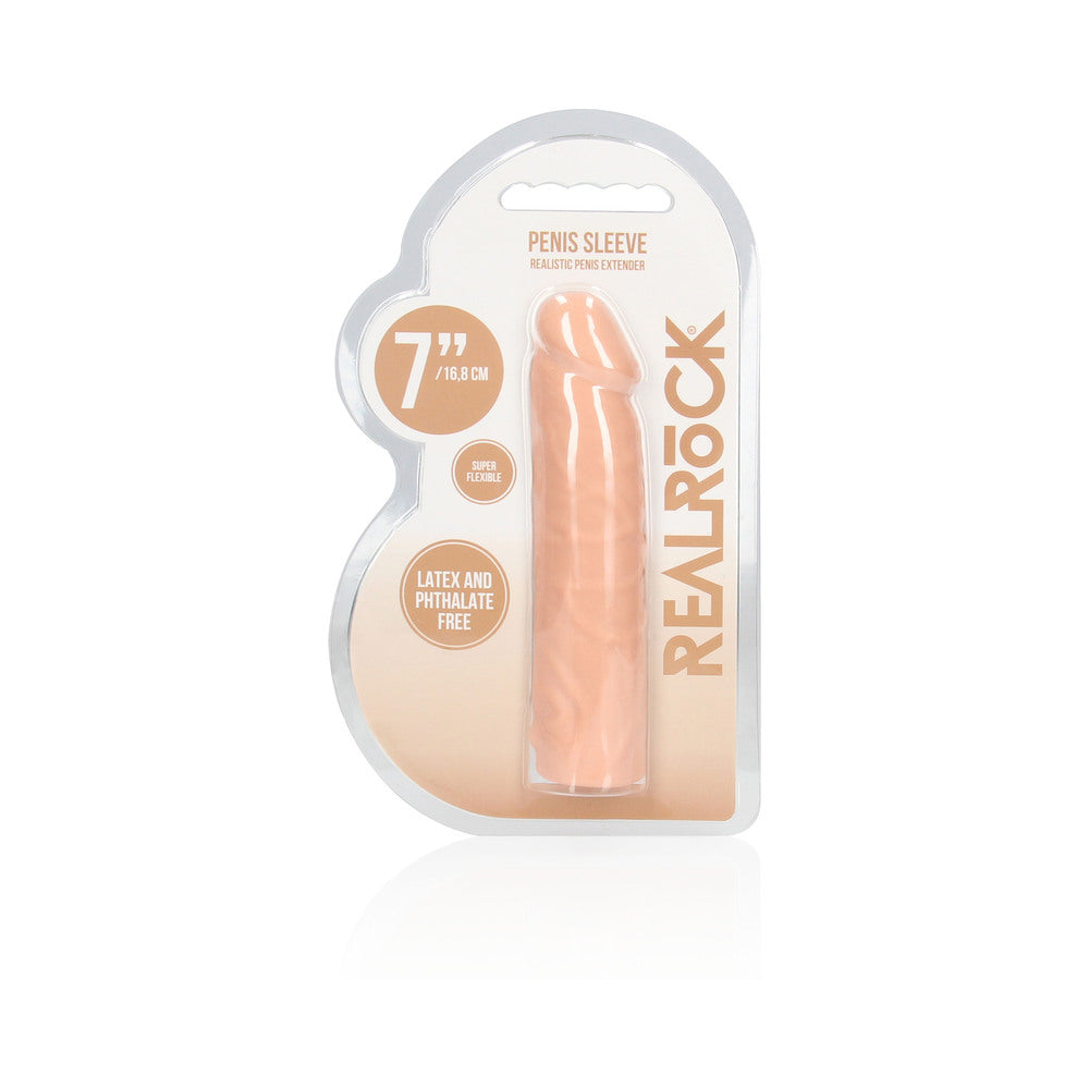 Real Rock Penis Extender - 7" - 17.5 Cm - Vanilla