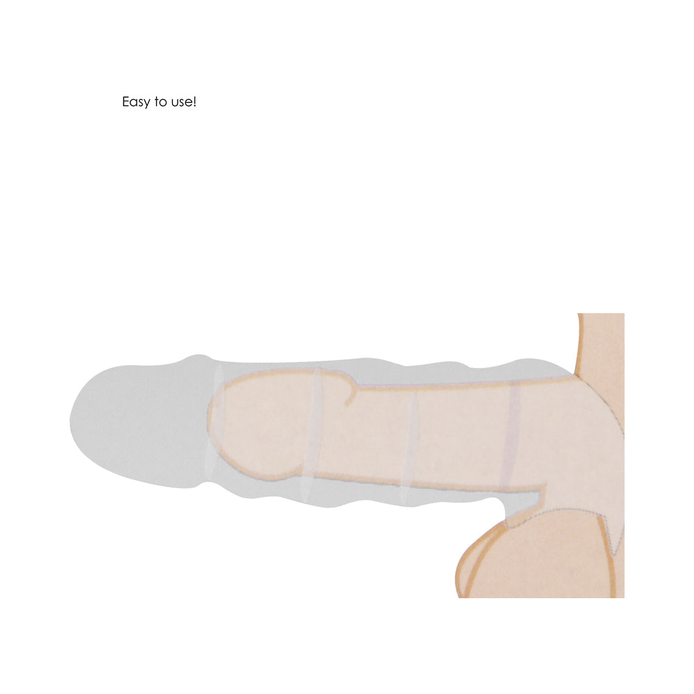 Real Rock Penis Extender - 7" - 17 Cm - Vanilla
