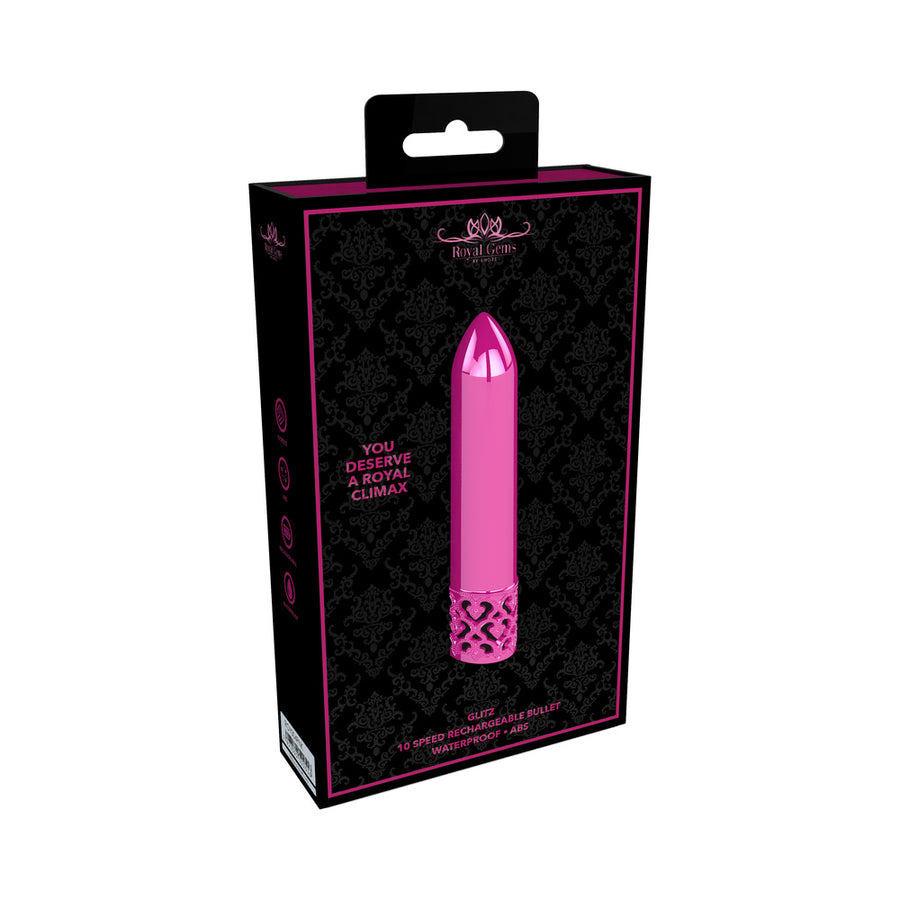 Royal Gems - Glitz - Abs Rechargeable Bullet - Pink