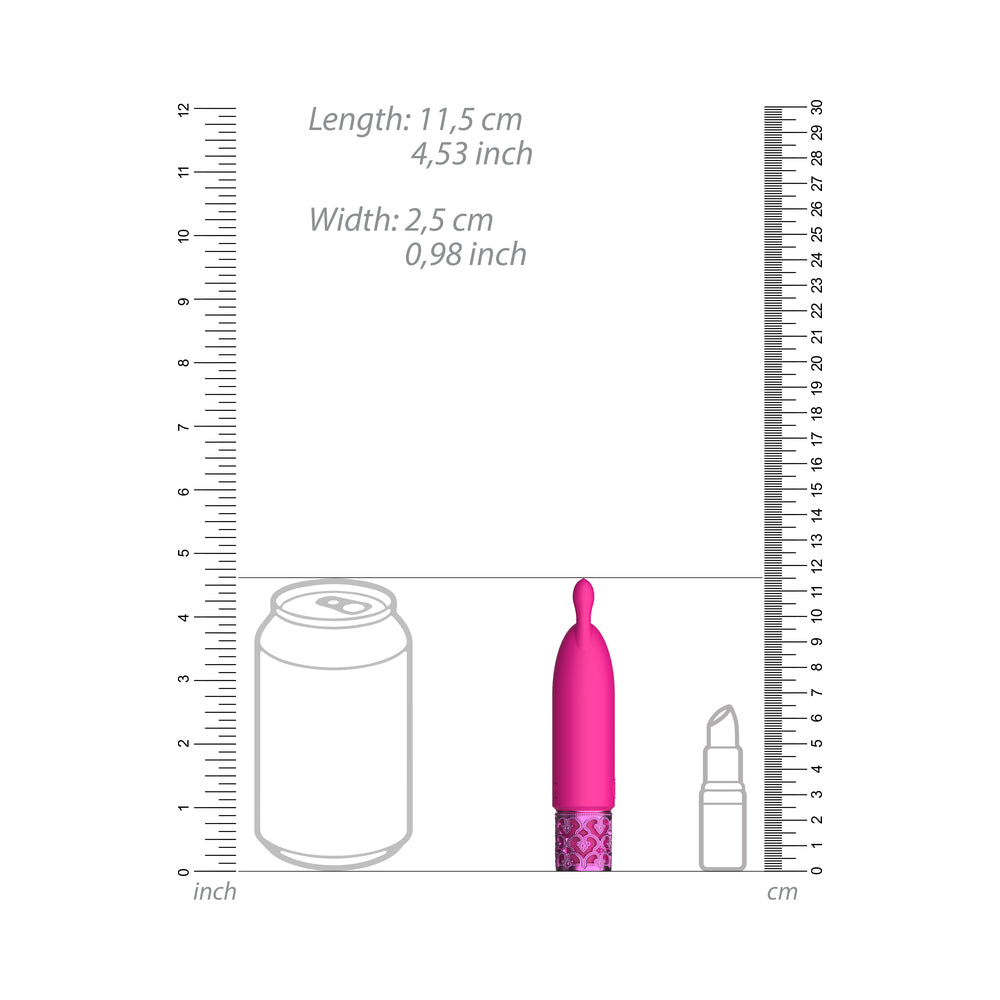 Royal Gems - Twinkle - Silicone Rechargeable Bullet - Pink