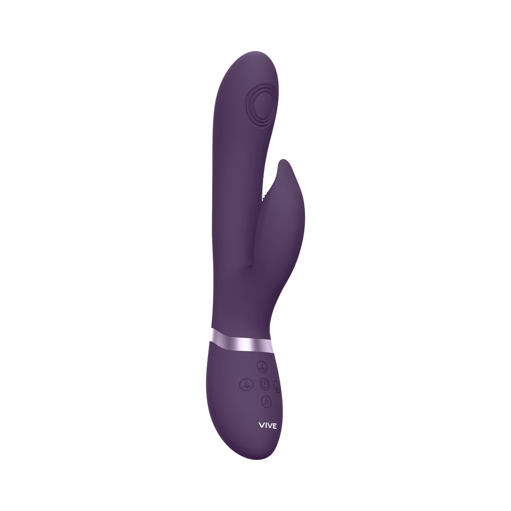 Vive - Aimi Rechargeable Triple-Motor Swinging Silicone Rabbit - Purple