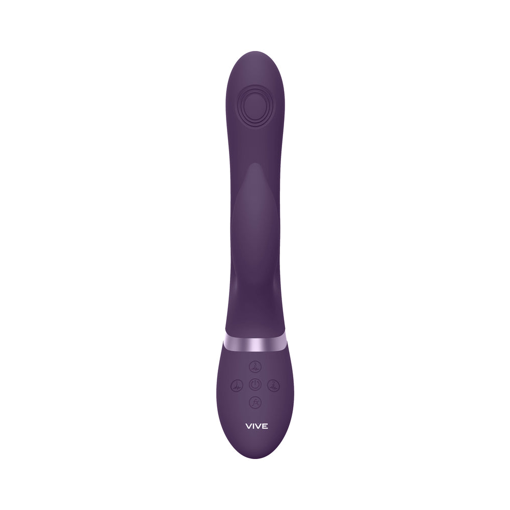 Vive - Aimi Rechargeable Triple-Motor Swinging Silicone Rabbit - Purple
