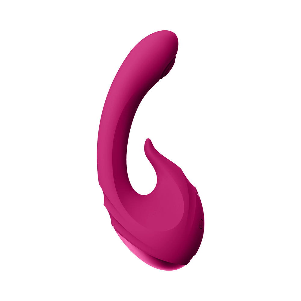 Vive - Miki Rechargeable Pulse-Wave & Flickering Silicone Vibrator - Pink