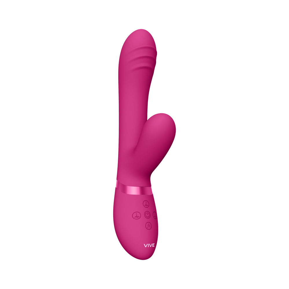 Vive - Tani Rechargeable Pulse-Wave Triple-Motor Finger Motion Silicone Vibrator - Pink