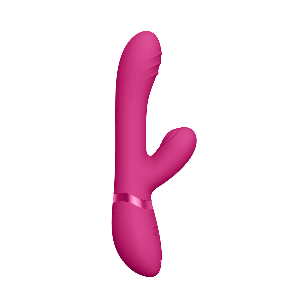 Vive - Tani Rechargeable Pulse-Wave Triple-Motor Finger Motion Silicone Vibrator - Pink