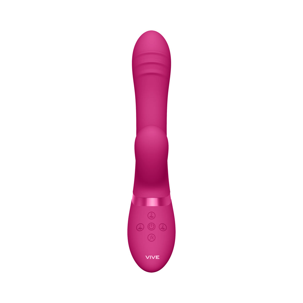 Vive - Tani Rechargeable Pulse-Wave Triple-Motor Finger Motion Silicone Vibrator - Pink