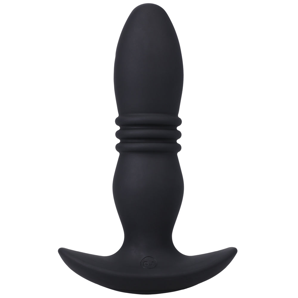 A Play Rise Rechargeable Silicone Anal Plug W/Remote - Black