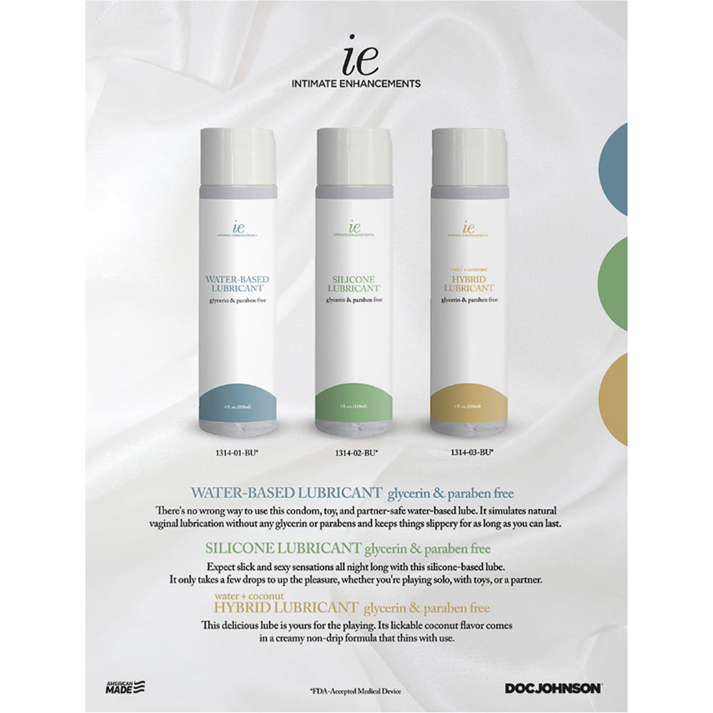 Intimate Enhancements Hybrid Lubricant Water & Coconut 4 Fl. Oz.