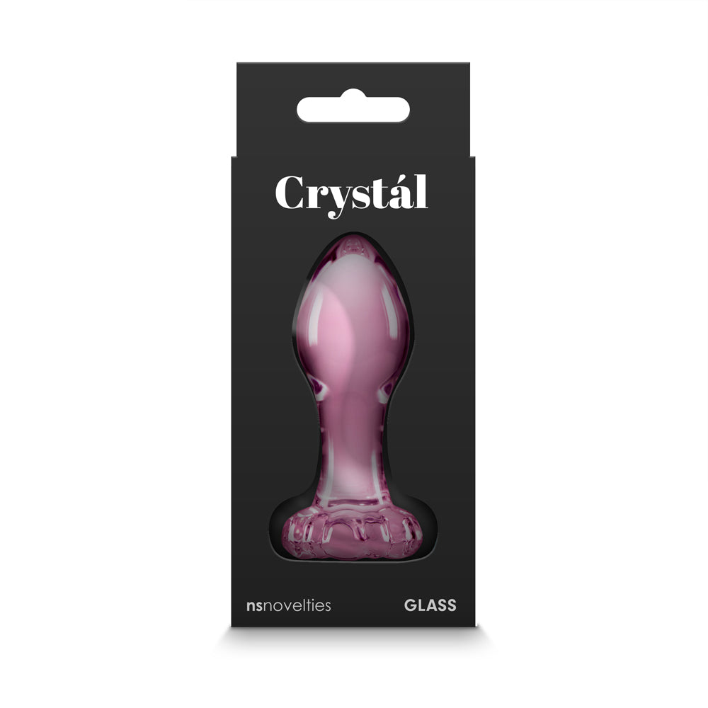 Crystal Flower Butt Plug - Pink